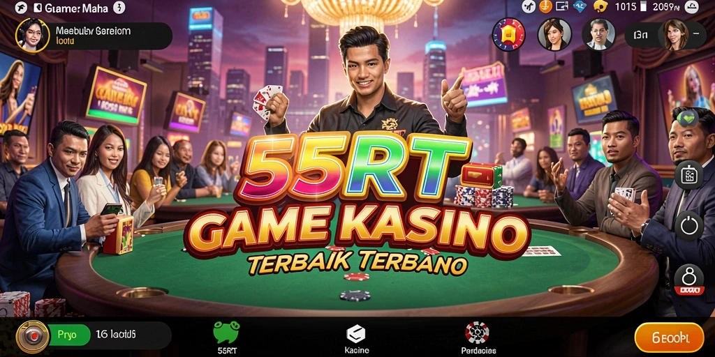 Tampilan menarik gameplay Kasino di 55RT