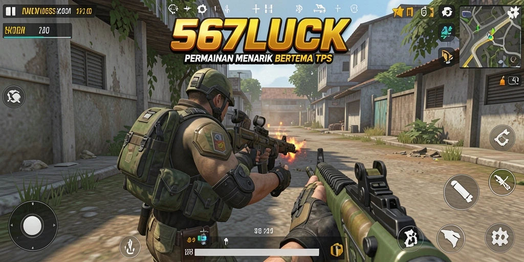 Screenshot gameplay 567LUCK yang menampilkan aksi seru TPS.