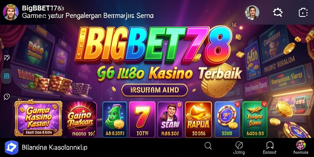 Tampilan menarik gameplay Kasino BIGBET78 yang mendebarkan.