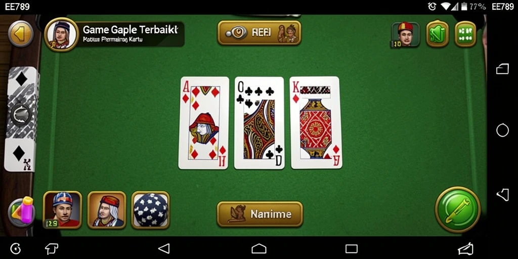 Tampilan Screenshot EE789 dengan Gameplay Gaple yang Menarik.