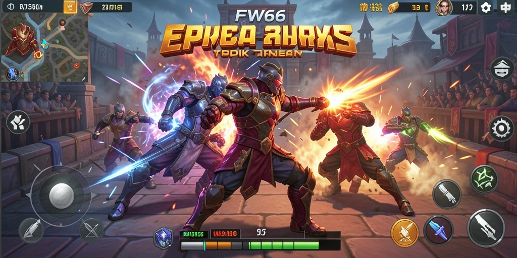 Screenshot FW66 menampilkan pertarungan seru dengan grafis yang menakjubkan.