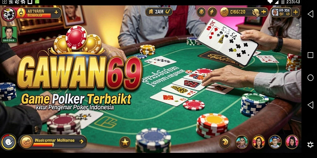 Gameplay seru Poker di GAWANG69 dengan pemain aktif.