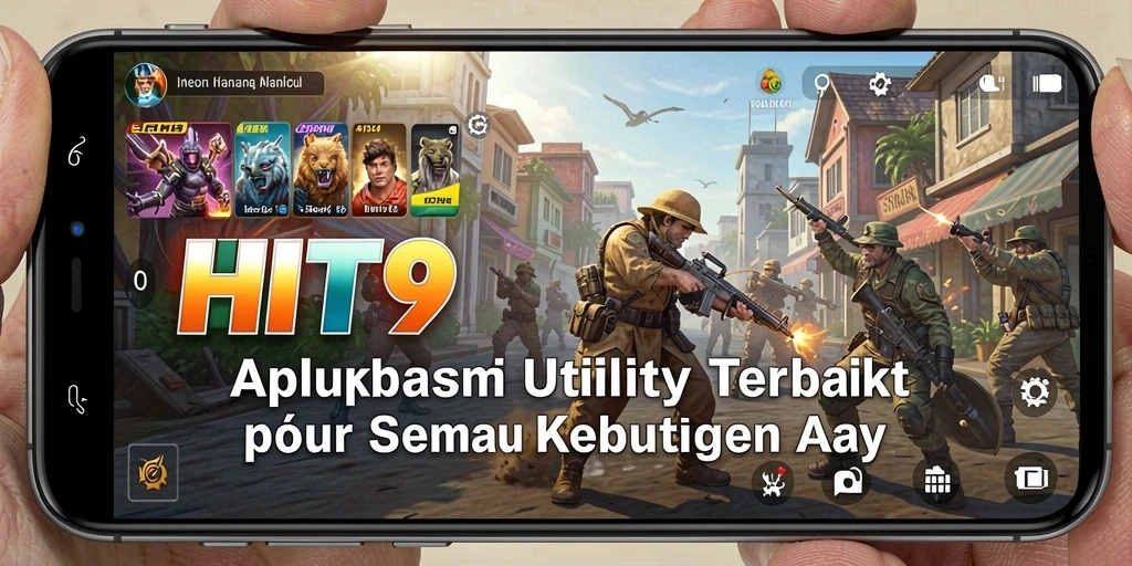 Screenshot HIT9 memperlihatkan antarmuka yang bersih dan fitur-fitur utility yang intuitif.