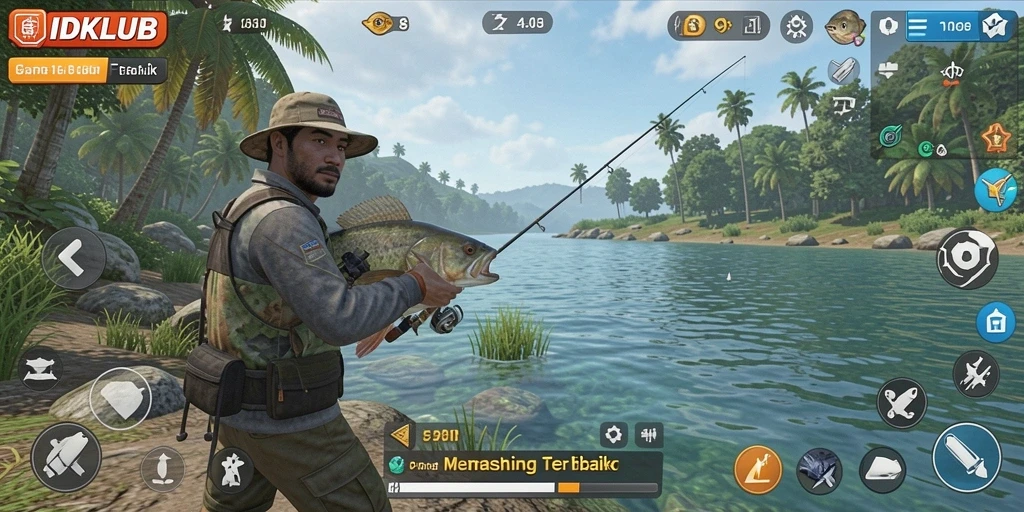 Tangkapan ikan yang besar dan petualangan memancing mendebarkan.