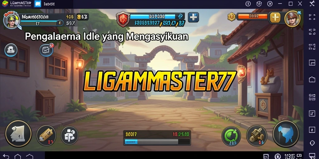 Tampilan gameplay LIGAMASTER77 yang menarik dan interaktif.