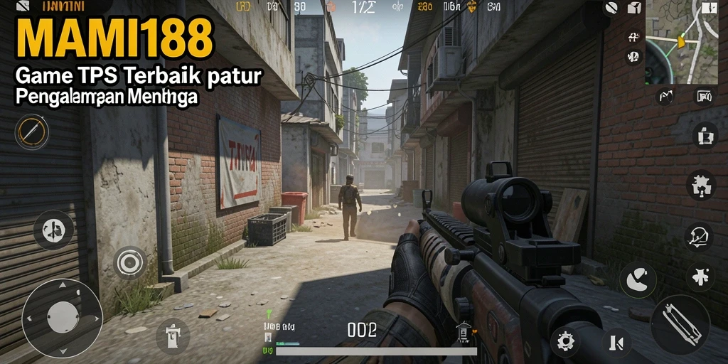 Screenshot utama MAMI188 menampilkan aksi gameplay TPS yang seru.