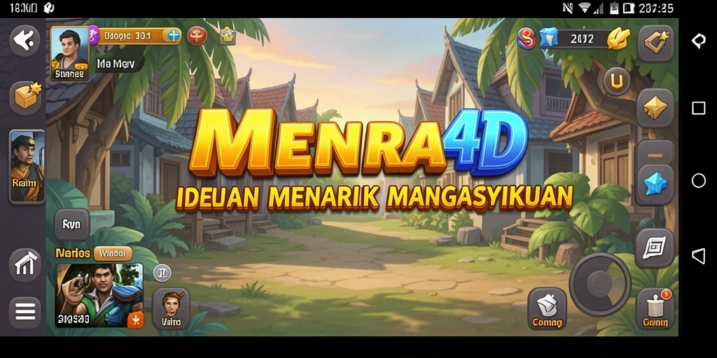 Tangkapan layar permainan MENARA4D menampilkan aksi Idle yang menarik.