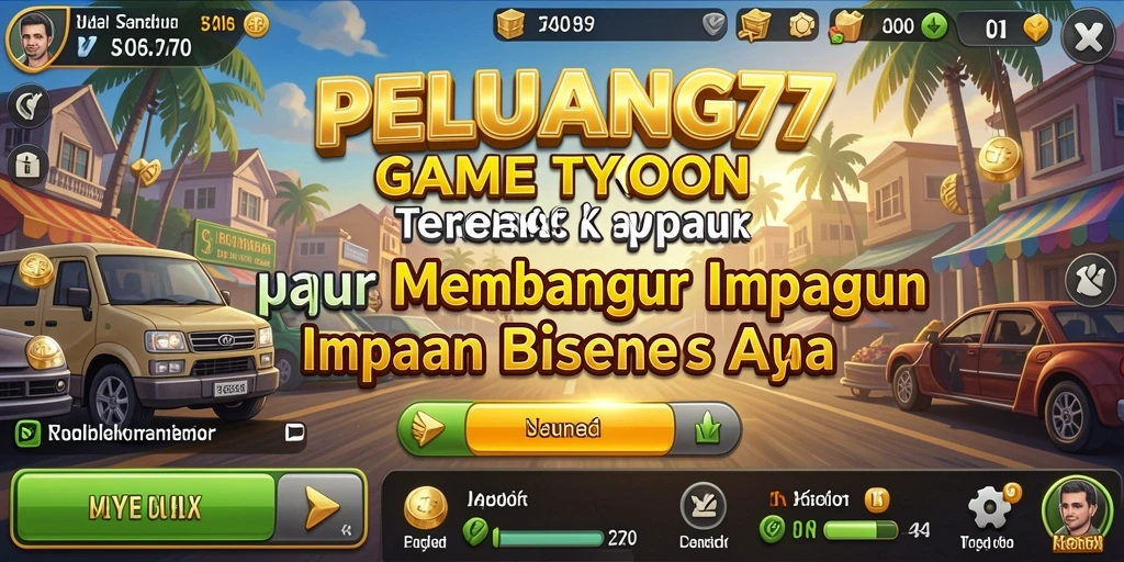 Screenshot gameplay PELUANG77 yang menampilkan momen seru membangun bisnis.