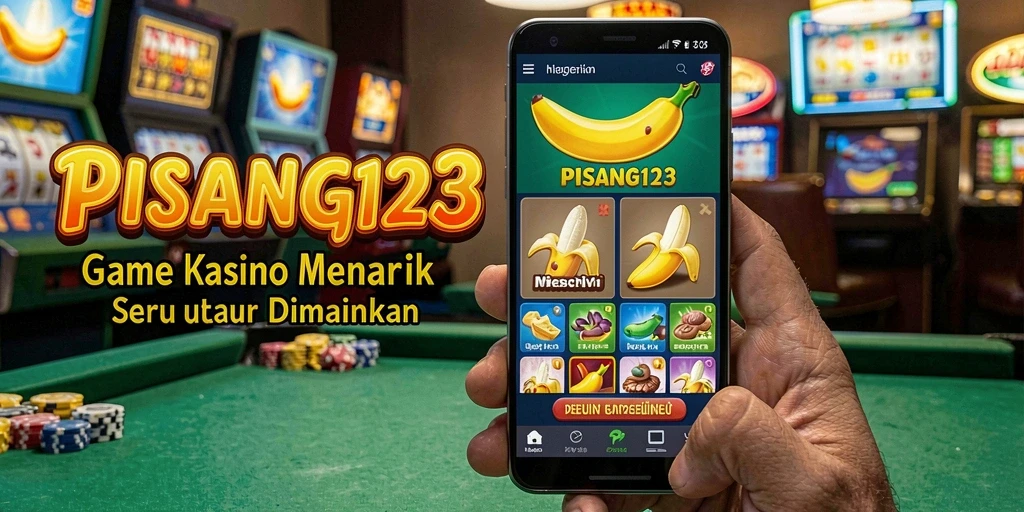 Screenshot utama PISANG123 yang menampilkan gameplay Kasino yang mendebarkan.