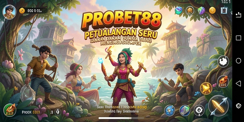 Tampilan gameplay epik dalam petualangan seru PROBET88.