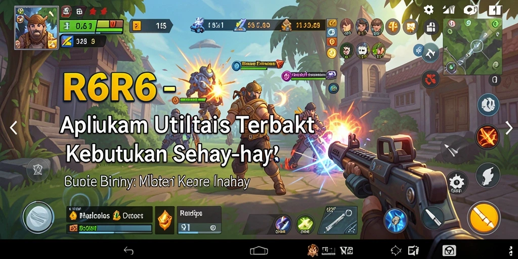 Tampilan antarmuka utama aplikasi R6R6 yang membantu pengguna.