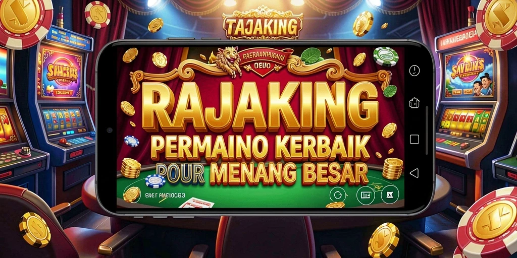 Tampilan menakjubkan dari permainan Kasino RAJAKING yang mengasyikkan.