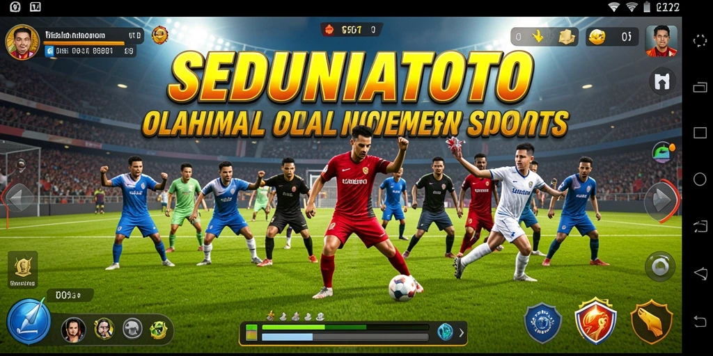 Tampilan gameplay menarik dari SEDUNIATOTO dengan aksi olahraga intens.