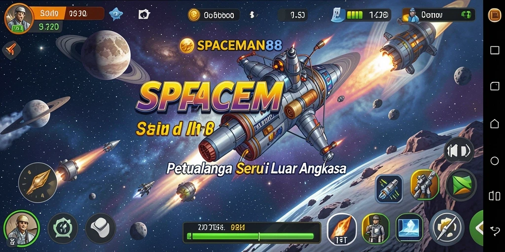 Tangkapan layar <strong>SPACEMAN88</strong> menampilkan gameplay seru dan grafis luar angkasa.