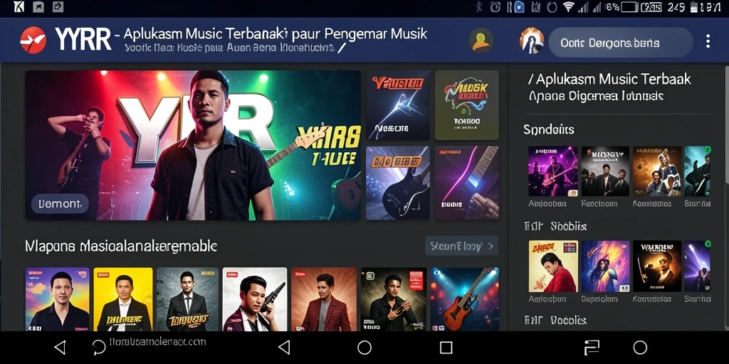 Tampilan gameplay YYRR yang penuh dengan interaksi musik.